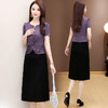 洋气大码假两件连衣裙气质修身中长款QK-YXJY-F182 商品缩略图2