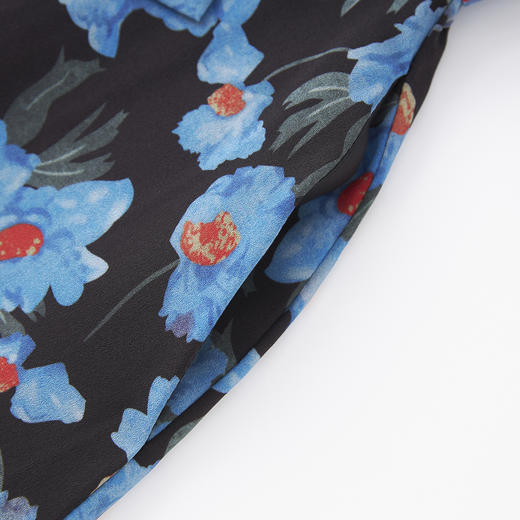 「高货wl」全新升级【铂金会员293/天猫399/差价106】(04446)洛诗琳高级感气质印花连衣裙2025夏季绑带高腰显瘦裙子 商品图2