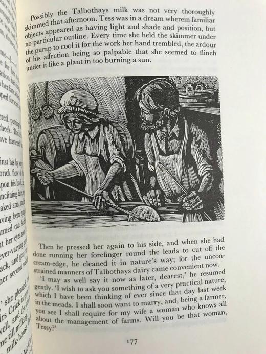 托马斯·哈代作品集（全6卷）（1991） 百余幅木版画插图 精装18开带书匣 商品图9