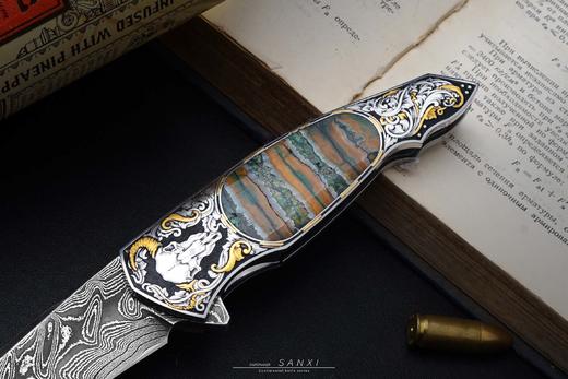 三希堂  现代刀系列  雪域牛头 未开刃 商品图6