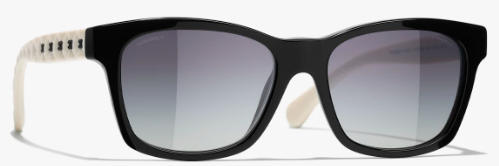 CHANEL 黑色女士方形太阳镜 商品图0