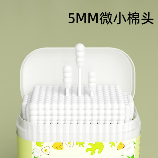 【细致清洁，柔软亲肤】棉签婴儿双头棉棒 宝宝专用挖耳勺 新生幼儿童清洁 掏耳朵鼻屎木棒-QQ 商品图1