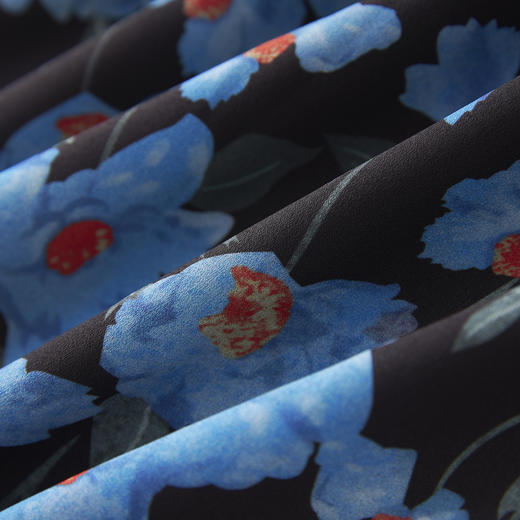 「高货wl」全新升级【铂金会员293/天猫399/差价106】(04446)洛诗琳高级感气质印花连衣裙2025夏季绑带高腰显瘦裙子 商品图3