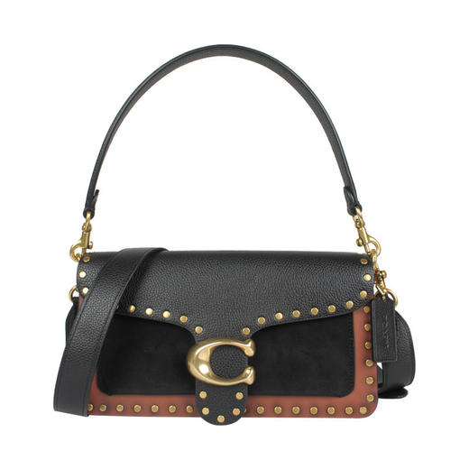 COACH 专柜款TABBY26女士皮质拼色C扣单肩手提斜挎包 商品图0