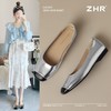 ZHR浅口单鞋女2025新款方头洋气平底ins小皮鞋法式轻便玛丽珍鞋女 商品缩略图1