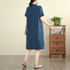 GYH 7592提花百搭简约连衣裙中式改良旗袍复古 商品缩略图3