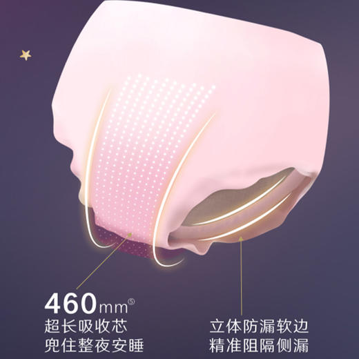 蜜境高洁丝蜜桃小姐夜安裤小包装L号2+1片卫生巾155511420 商品图4
