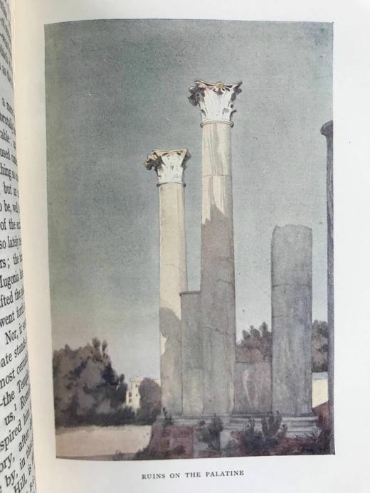 1912年 罗马风物志 16幅彩色12幅黑白插图 漆布精装32开 商品图14