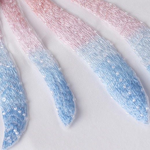 【林栖设计小店】【孟庭苇同款】手工钉珠T恤绣花2025秋季新款渐变上衣女T1953214 商品图4