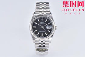 C厂劳力士日志型36mm 黑色盘 3235机 五珠链 904L钢 男士腕表 小手腕福音