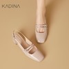 【KADINA】  AF3   卡迪娜2025春夏季新款法式方头粗跟玛丽珍单鞋包头凉鞋KM251538 商品缩略图1
