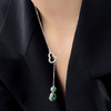 BAOFANDI宝梵迪新中式翡翠葫芦镶嵌玉石轻奢小众高级感锁骨链2025爆款BF 商品缩略图5