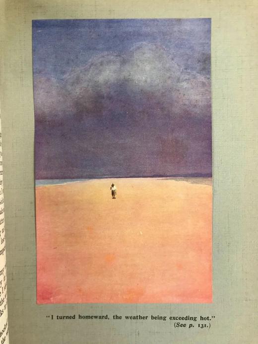 1917年 鲁滨逊漂流记 24幅彩色手工贴图 漆布精装16开 商品图13