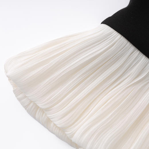 「高货wl」全新升级【铂金会员349/天猫469/差价120】(99937)洛诗琳小香风气质钉珠荷叶边上衣开衩直筒半裙两件套女 商品图3