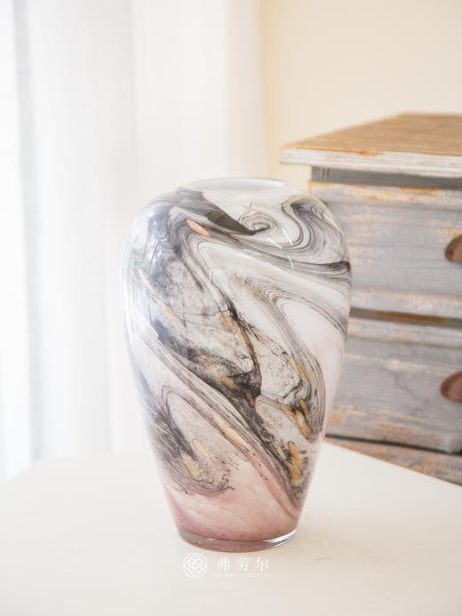 粉色彩纹花瓶 商品图0