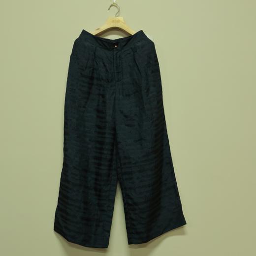 【线上专属】阔腿裤（244709615-螺紫黛） 商品图0