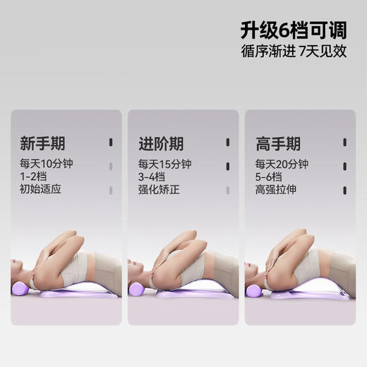 猫太子/STG腰椎舒缓器腰部托举拉伸牵引成人儿童背部按摩器神器材脊柱矫正 商品图2
