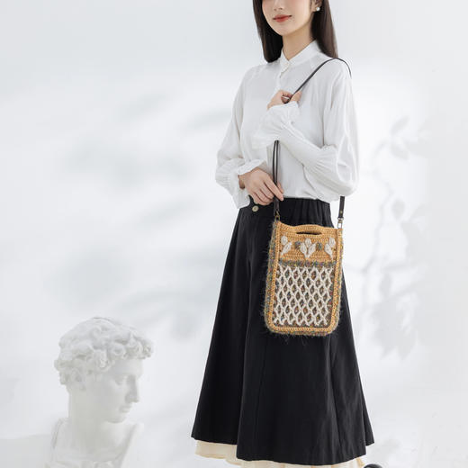 苏苏姐家菱格点彩斜挎包手工DIY编织小物钩针毛线团材料包 商品图2