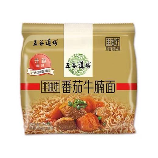 五谷道场非油炸番茄牛腩面 112g*1袋/5袋 商品图0