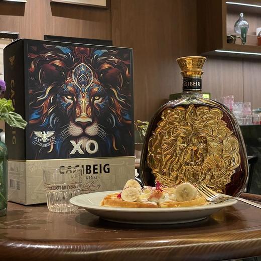 【法国原瓶进口 30年陈酿 鎏金狮王瓶】卡斯贝格·狮王XO白兰地1.5L大瓶装 商品图7