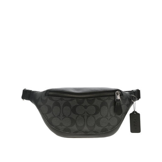 COACH 奥莱款男士PVC配皮斜挎腰包 商品图0