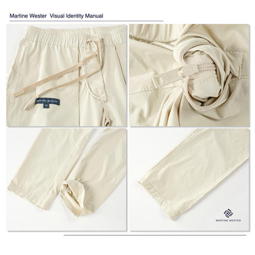 Martine Wester 男款30D机包四面弹面料松紧腰长裤 11115130 商品图7