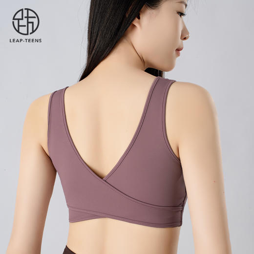 跃牌【小甜心】系列 网纱运动内衣女夏季中高强度防震防下垂健身瑜伽服背心779 商品图4