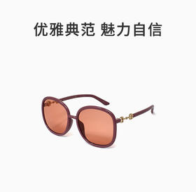 GUCCI 橙色女士圆形太阳镜