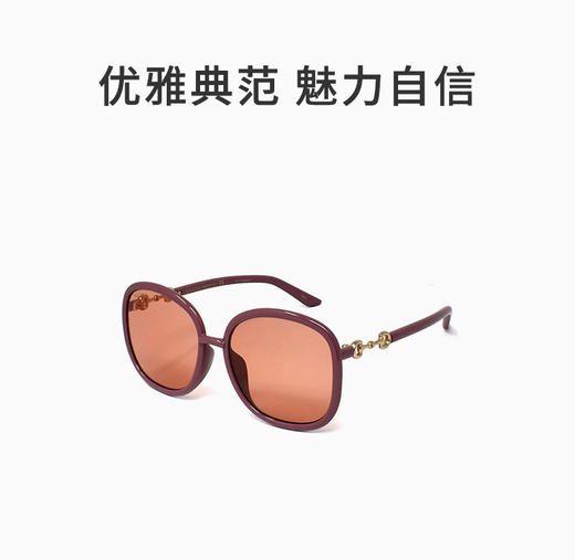 GUCCI 橙色女士圆形太阳镜 商品图0