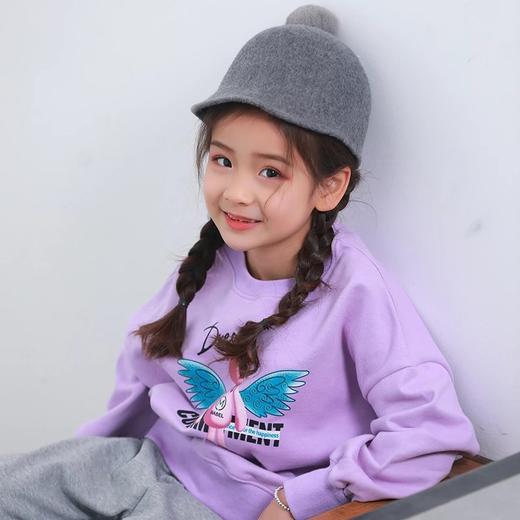 【2025反季抄底清仓】  龙之涵  亲子款宽松短款系列卫衣 加厚女童卫衣飞翔梦 中大童印花纯棉卫衣 婴幼儿A类标准 商品图3