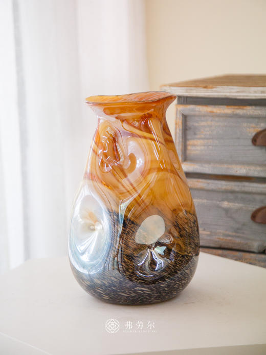 棕色琉璃花瓶 商品图2