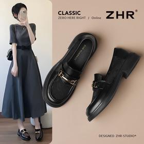 ZHR则则时尚厚底显高乐福鞋女2025新款柔软舒适透气网面单鞋通勤