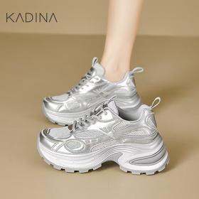 【KADINA】卡迪娜2025春夏季新款老爹鞋厚底台运动女休闲鞋KCL255001