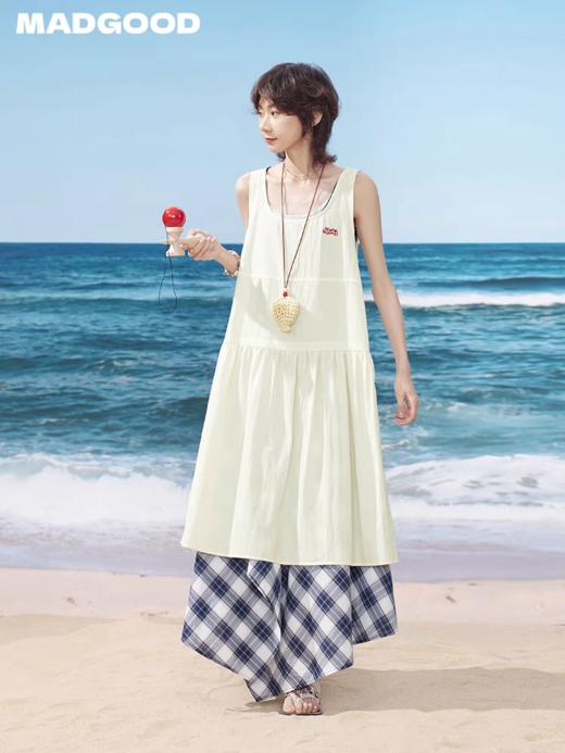 马得工地/MDGDQZ252249/腰部抽褶背心裙 商品图2