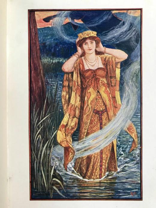 1903年 安德鲁·朗格《深红色童话书》 8幅彩色与大量黑白插图 漆布精装32开 商品图9