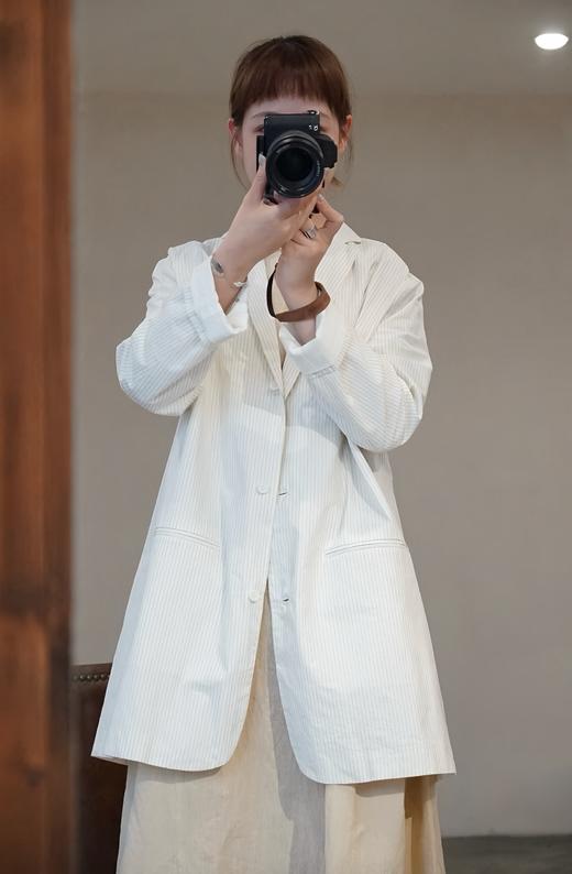 apuntob条纹中长款外套 商品图12