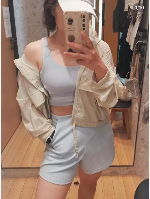 点此购买 Lululemon露露乐蒙Softstreme夏季女士螺纹短裤 bk 321818 商品图4