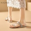 【KADINA】  AF3   卡迪娜2025春夏季新款平跟舒适钻链两穿女凉鞋KM251540 商品缩略图1