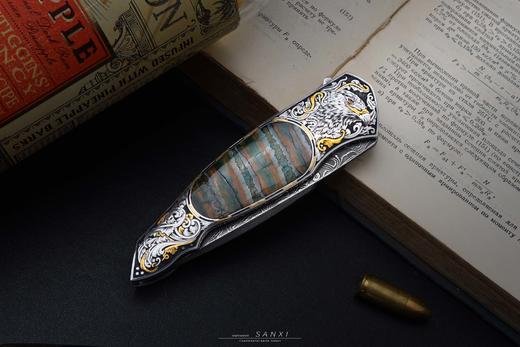 三希堂  现代刀系列  雪域牛头 未开刃 商品图3