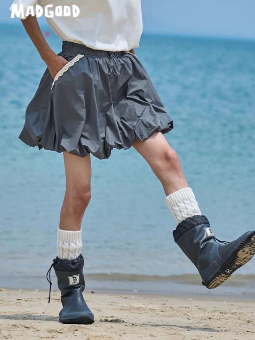 马得工地/MDGDQZ242077/蕾丝拼接防晒灯笼裙 商品图1