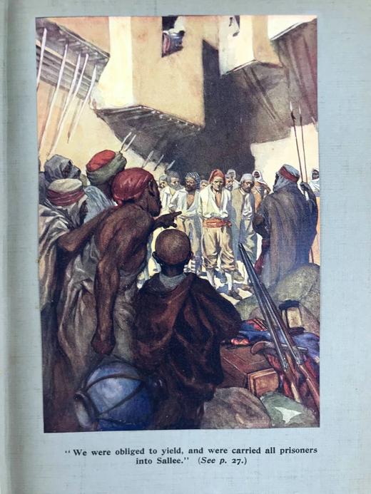 1917年 鲁滨逊漂流记 24幅彩色手工贴图 漆布精装16开 商品图5