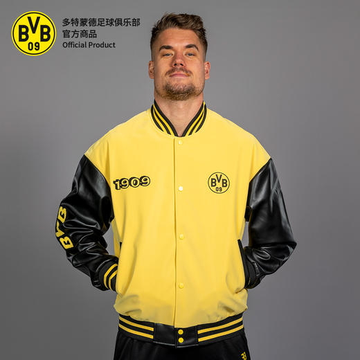 【官方正版】多特蒙德足球俱乐部 | 吉祥物棒球服球迷黑黄拼色潮流 商品图1