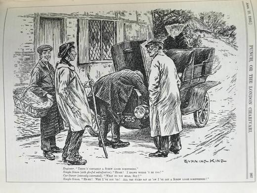 1905年 英国讽刺漫画杂志《笨拙》 约千幅插图 漆布精装16开 商品图3