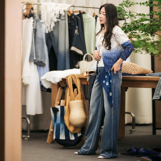 【林栖设计小店】羊毛刺绣毛织外套高级镂空渐变法式2025早秋新款上衣女1953127 商品图2