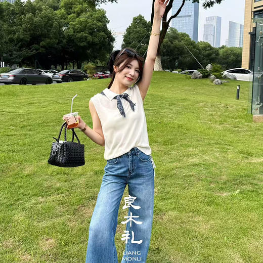 【预售7天】良木礼无袖针织衫（丝巾）（69610） 商品图3