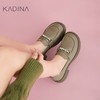 【KADINA】  AF3   卡迪娜2025春季新款水钻饰扣粗跟厚底乐福鞋小皮鞋女单鞋KS251801 商品缩略图0