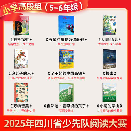 25年四川省少先队阅读大赛小学高段组9册 商品图1
