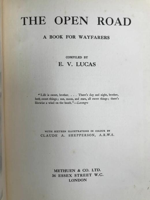 1913年 卢卡斯《宽广大道》 16幅彩色手工贴图 漆布精装16开 商品图4