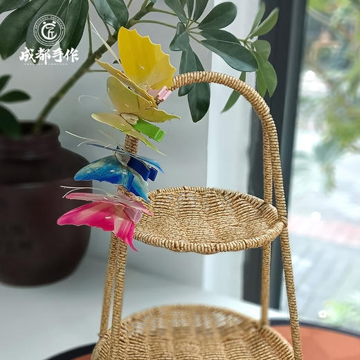 【非遗棕编蝴蝶夹】成都手作非遗棕编蝴蝶装饰 明星同款蝴蝶饰品 多色可选 纯手工编织非遗国潮风配饰【非物质文化遗产】【匠心手作】 商品图9