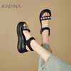 【KADINA】  AF3   卡迪娜2025春夏季新款厚底露址立体钻饰休闲女凉鞋KM257501 商品缩略图0